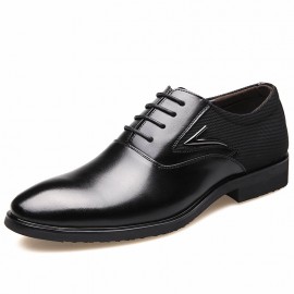 Men Microfiber Pointed Toe Elegant Formal Business Oxfords