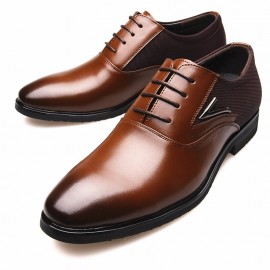 Men Microfiber Pointed Toe Elegant Formal Business Oxfords