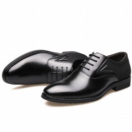 Men Microfiber Pointed Toe Elegant Formal Business Oxfords